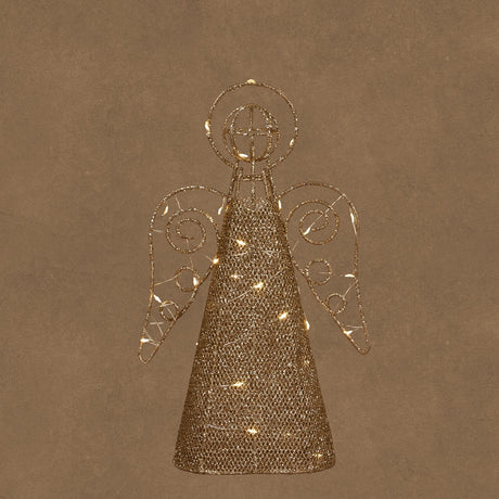 Angel with light for Christmas tree top, 31 cm tall, from Luca Lighting