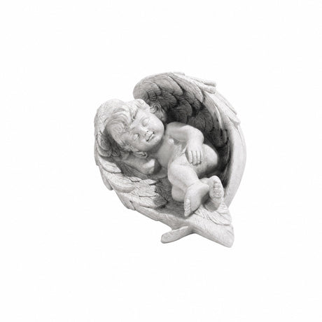 Angel lying inside the wings