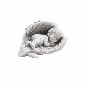 Angel lying inside the wings