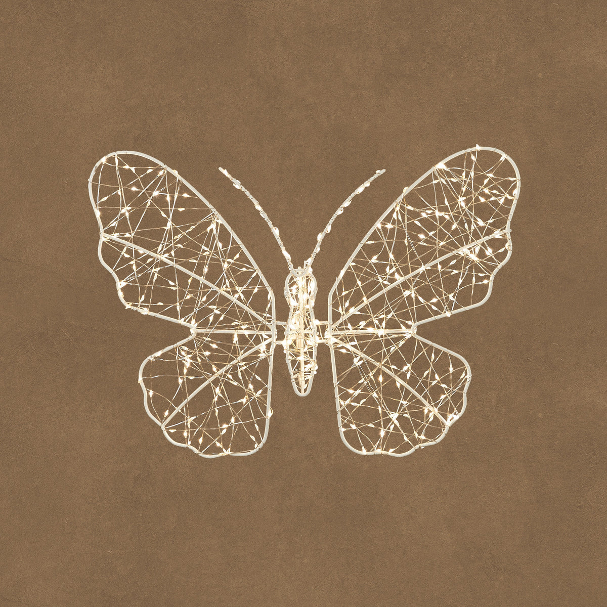 Butterfly with LED lights, 40 cm wide, for wall hanging, indoor or outdoor use