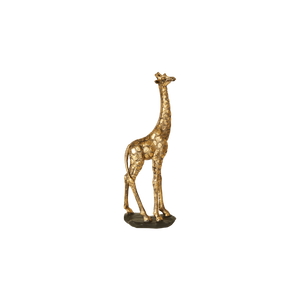 Guldfarvet giraf 35 cm høj