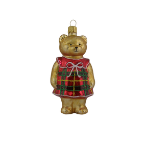 Julekugle Bamsemor med tern