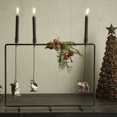 Stativ til dekoration mat sort