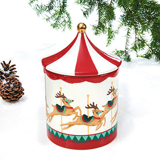 Ceramic cookie tin carousel from Pobra