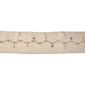 Julebordløber hørfarvet 40 cm x 160 cm