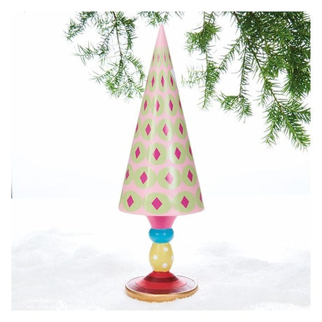 Farverigt og mønstret moderne juletræ fra Pobra.