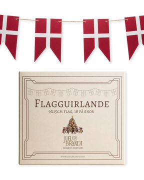 Flag garland with 18 Danish flags from Juel & Brandt