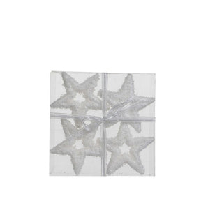 Flamingo Stjerner med sneglimmer 4-pak
