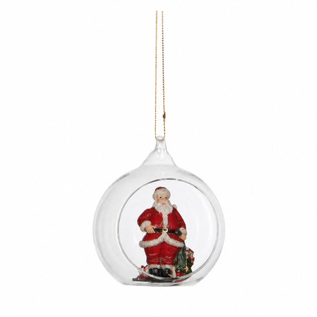 Santa Claus in a glass ball