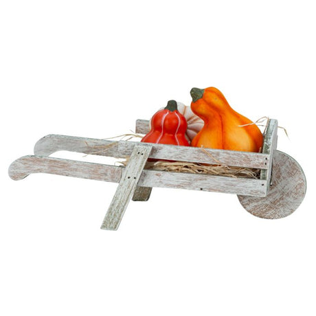 Trillebør med græskar 26 cm lang