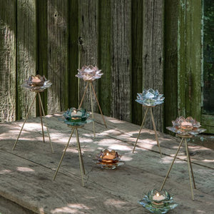 Speedtsberg Loe Lotus fyrfadsstage aqua