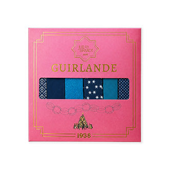 Strips for garlands in blue shades and patterns from Juel & Brandt