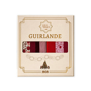 Garland strips in red with red patterns from Juel & Brandt