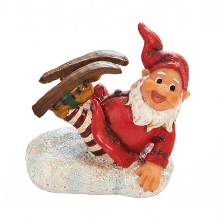 Forest elf on skis