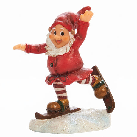 Forest elf on skis