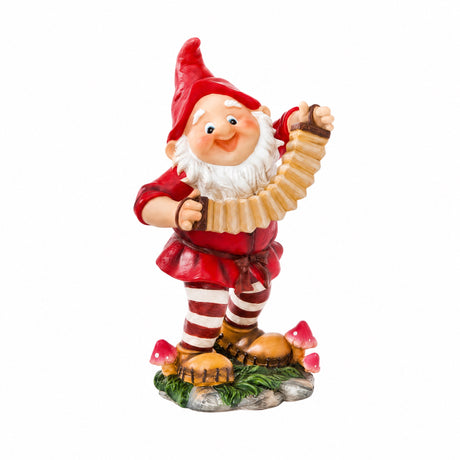 LARGE FOREST ELF WITH MUSICAL INSTRUMENT