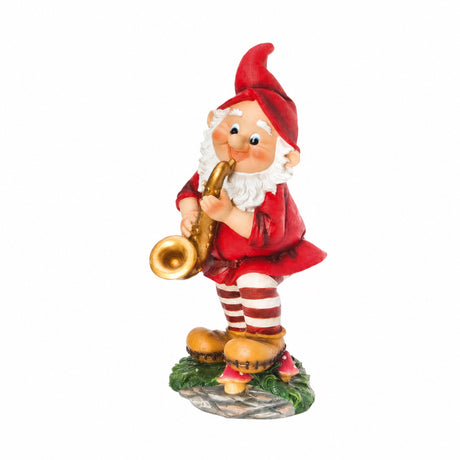LARGE FOREST ELF WITH MUSICAL INSTRUMENT