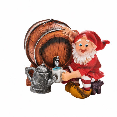 FOREST ELF WITH WINE BARREL