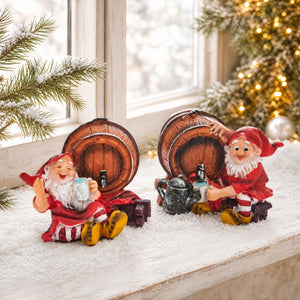 FOREST ELF WITH WINE BARREL