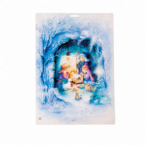 Christmas calendar with baby Jesus