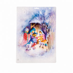 Christmas calendar with baby Jesus