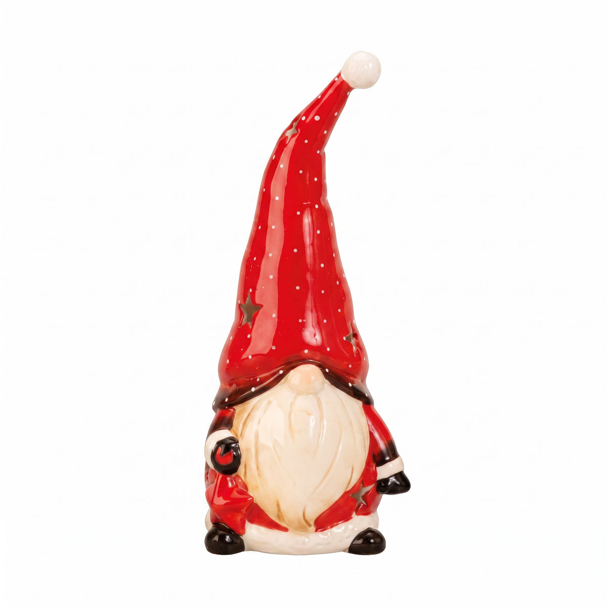 Colorful gnome tealight candle holder