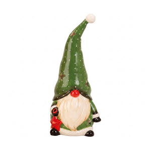 Colorful gnome tealight candle holder