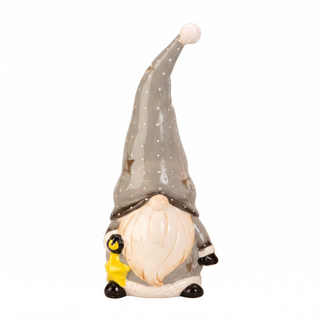Colorful gnome tealight candle holder