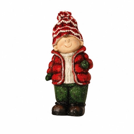 Winter children with knitted hats