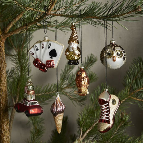 Christmas bauble Sneaker red and gold