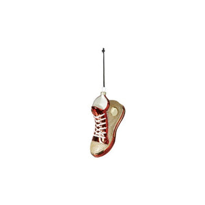 Julekugle Sneaker rød og guld