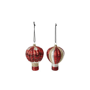 Luftballon rød med glitter