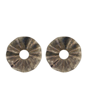 Flolo candle wreath saucers in antique brown metal, 2-pack from House Doctor