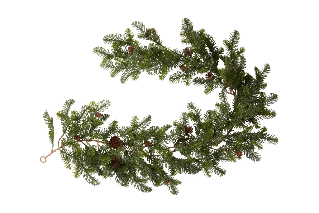 Fir garland with small cones, 132 cm long, from Speedtsberg