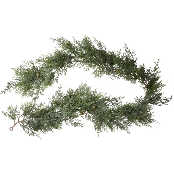 Cypres guirlande med frugter 182 cm lang