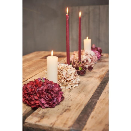 Blomsterhoved med klips pæon lys rosa