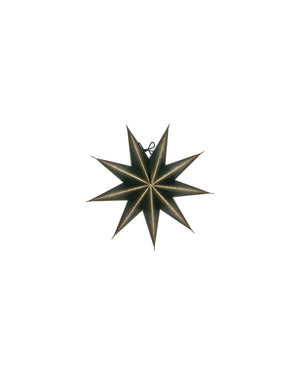 Dark green star, 30 cm diameter, from House Doctor