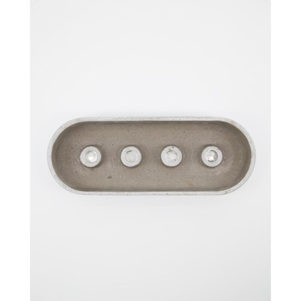 Candle holder for 4 taper candles by House Doctor, top view