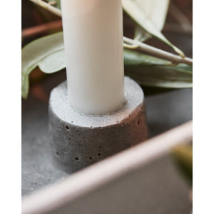 Close-up of light in candle holder