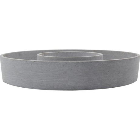 House Doctor The ring grå lysestage/dekorationsfad