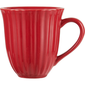Mynte Strawberry Red Ribbed Mug