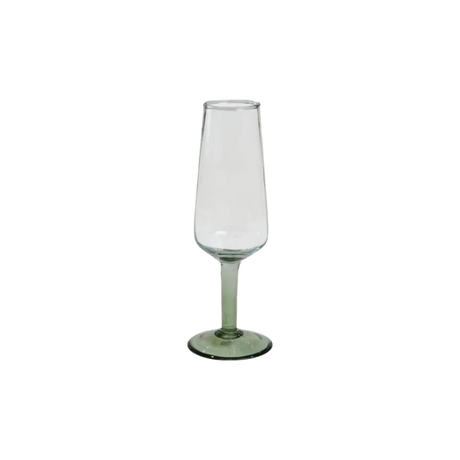 Speedtsberg champagneglas med grøn fod