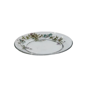 Speedtsberg glastallerken med blomstermotiv