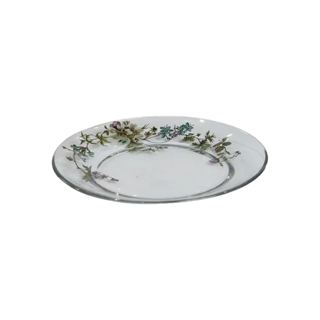 Speedtsberg glastallerken med blomstermotiv