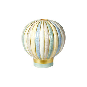 Lysestage til kertelys luftballon gul & aqua