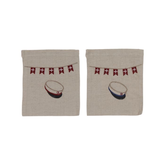 Studenterpose hørfarvet