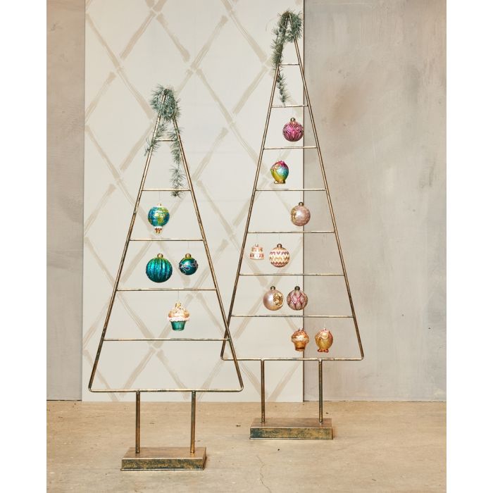 Julekugle bordeaux guld hvid