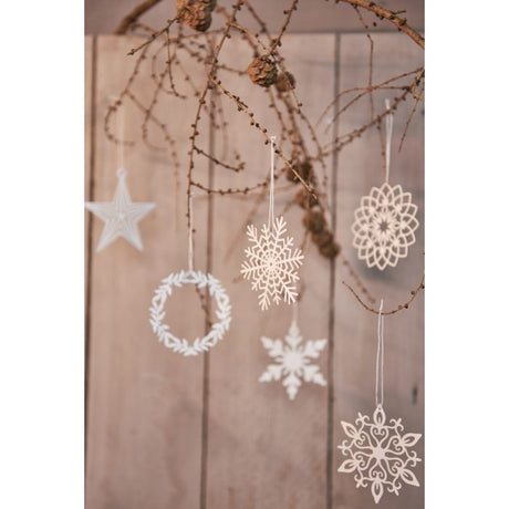 Papirpynt Snefnug 6-pak