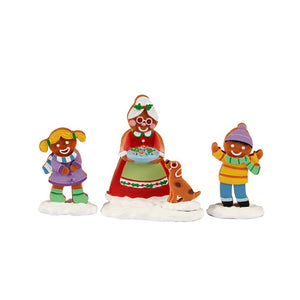 Mrs. Claus and Cookies Set Of 3