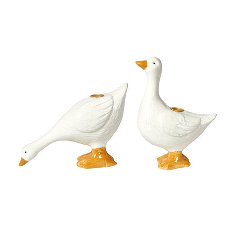 Julegæs fra Speedtsberg som lysestager